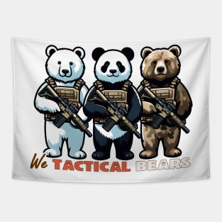 We Tactical Bears Tapestry