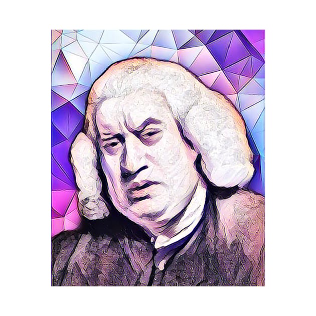 Samuel Johnson Pink Portrait | Samuel Johnson Artwork 8 by JustLit