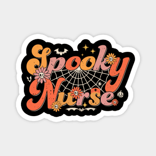 Abstract Groovy Spooky Nurse Halloween Nurse Costume Magnet