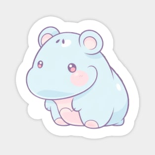 Little blue hippo Magnet