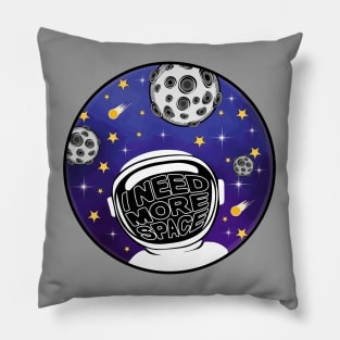 Astronaut / I Need More Space / Galaxy Art Pillow