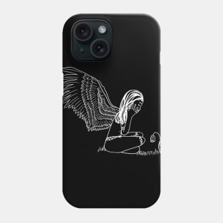 Sad Angel and flower Phone Case