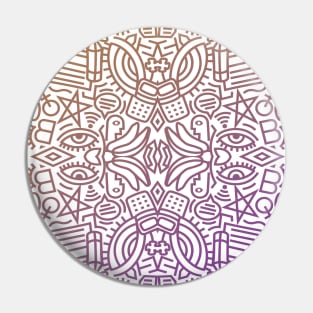 Decorative Art Digital Pattern 2 Pin