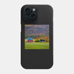 Farm House and Barn in Autumn Colors Phone Case