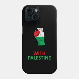 Muslim Stands With Palestine On Their Fist Of Freedom Phone Case
