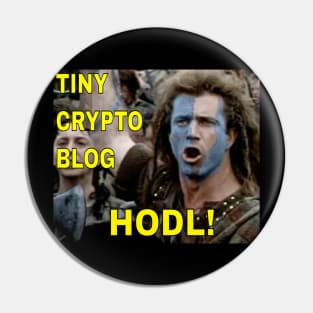 Tiny Crypto Blog Primary Meme Logo Pin