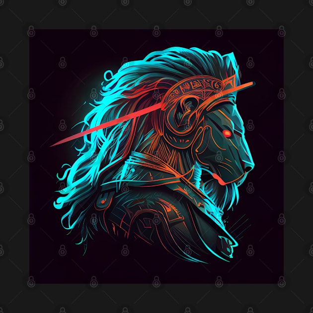 Lion Warrior saphire by DreamMeArt