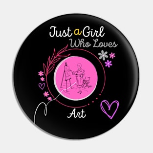 just a girl who loves art Pin