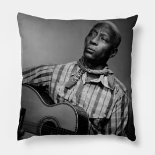 Young Leadbelly with guitar Pillow