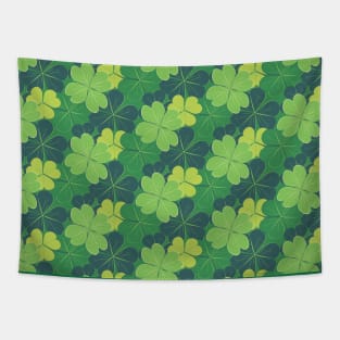 Green Shamrock leaves Tapestry