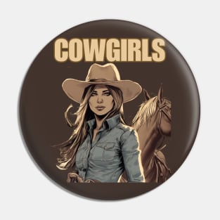 I Love Hot Cowgirls Pin