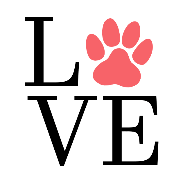 Love Paw I Love Dogs, I Heart Dogs by creativitythings 