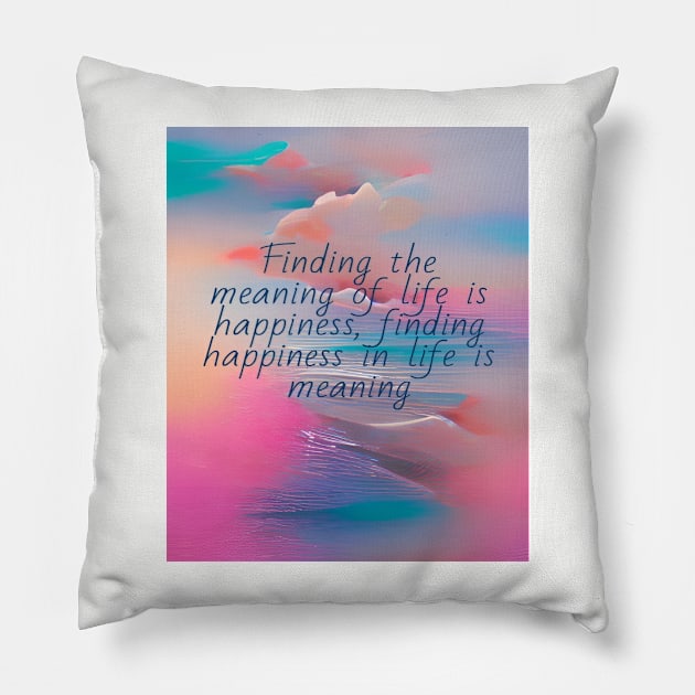"the wisdom of our life" Pillow by umculi
