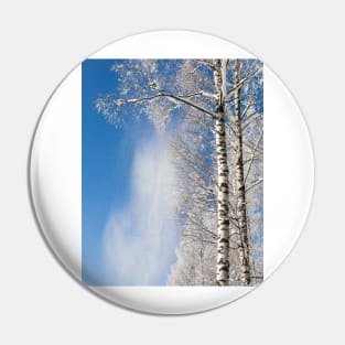 Snow falling from trees Pin