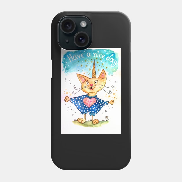 have a nice day Phone Case by SimoneMonschein