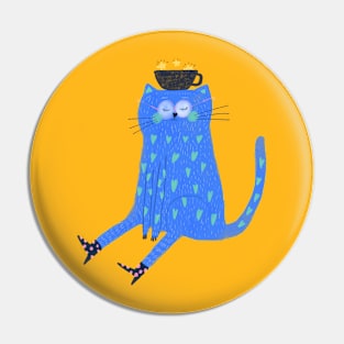 Coffe Cat Pin