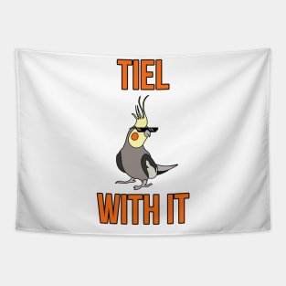 Tiel With It Funny Cockatiel Bird Thug Life Tapestry