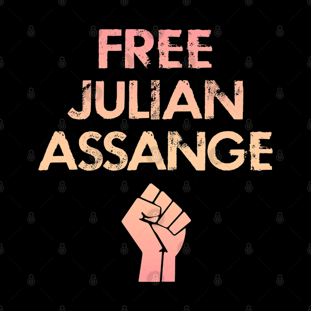 Free, save, don't extradite Assange. We demand justice for Assange now. We stand with Assange. Hands off Julian. WikiLeaks. True hero. Violation of human rights. Vintage design. by IvyArtistic