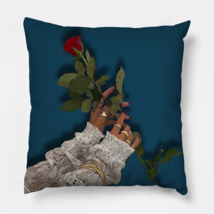 A Woman's Rose Pillow