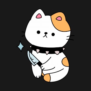 Cute kitten, with knife! T-Shirt