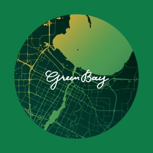 Green Bay City Map T-Shirt