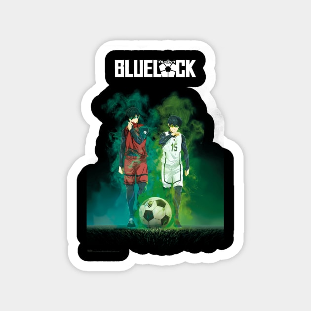 Blue Lock Isagi Vs Rin Art - Anime Fan Art - Magnet | TeePublic