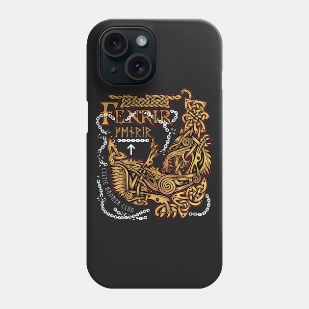 Fenrir: Ragnarok Viking Monster Wolf Phone Case by celtichammerclub