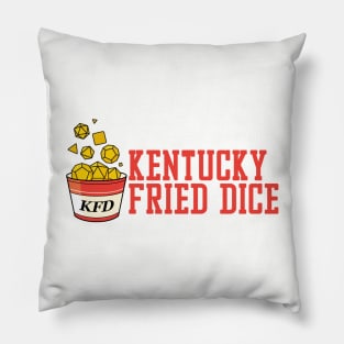 KFD Bucket with Red Text Pillow