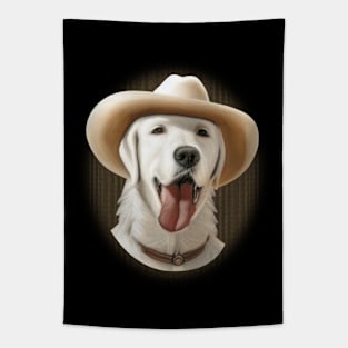 White Labrador Retriever Dog Tapestry