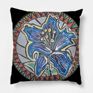 Valentine,Love,Blue,Flower of Romance by LowEndGraphics Pillow