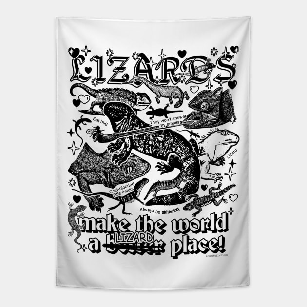 Lizards Tapestry by Arcane Bullshit