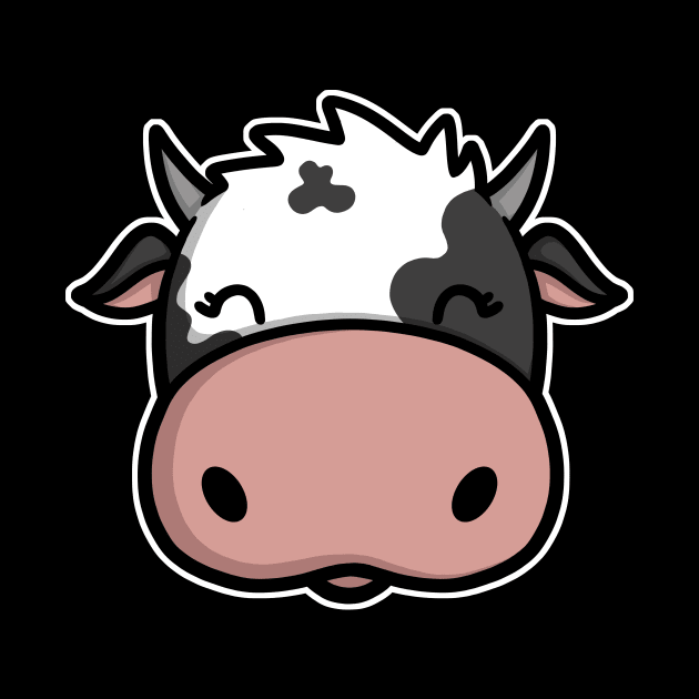 Cute Cow Face by perdita00