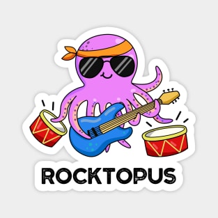 Rocktopus Cute Octopus Pun Magnet