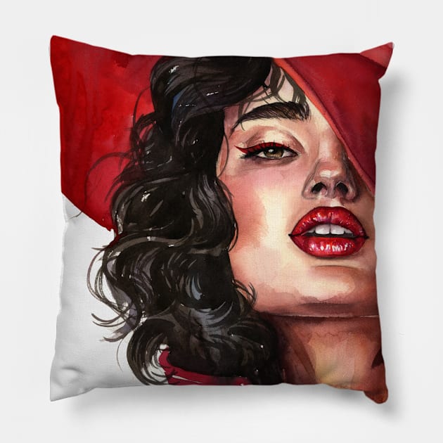 Red Pillow by Kira Balan