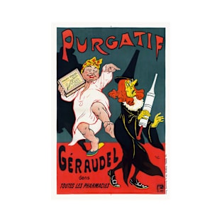 Purgatif Géraudel France Vintage Poster 1895 T-Shirt