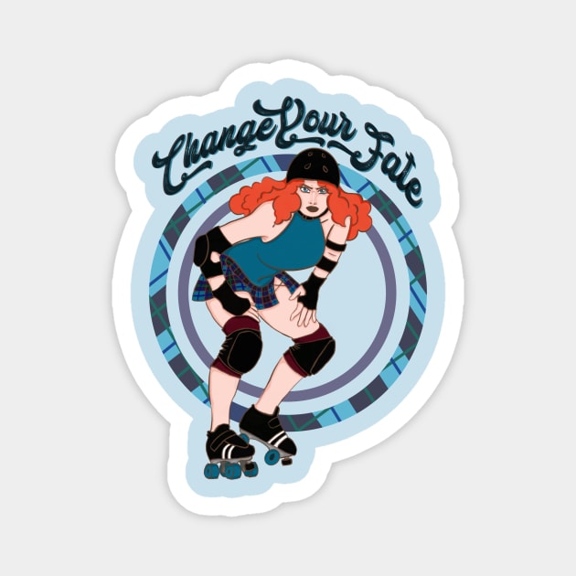 Roller Derby Princess 01 Magnet by IronRandi