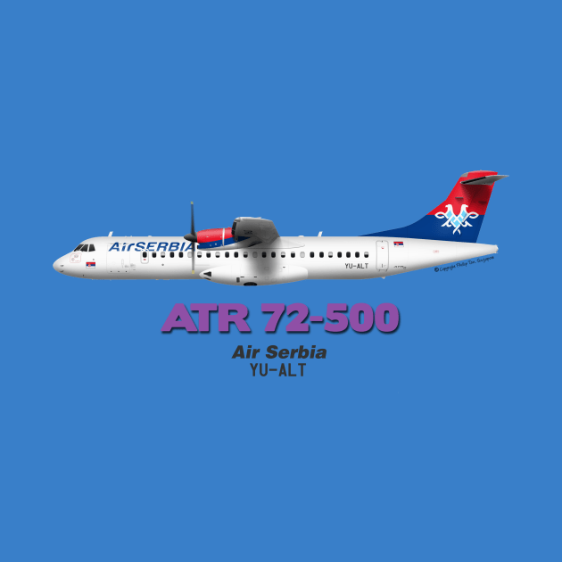 Avions de Transport Régional 72-500 - Air Serbia by TheArtofFlying