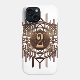 Number two golden age vintage artdeco style Phone Case