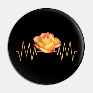 Rose, heartbeat, roses, flower, heart, frequency Pin