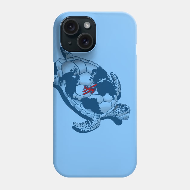 TURTLE TRAVEL Phone Case by MAYRAREINART