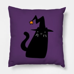 Witch Black Cat Pillow