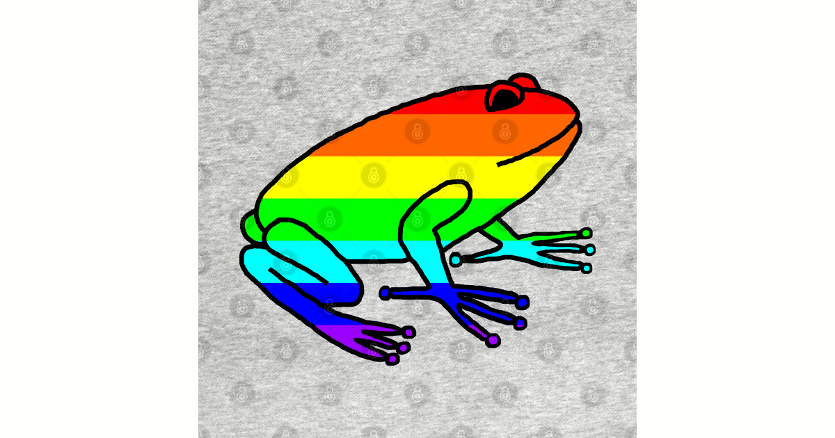 Rainbow Frog Rainbows Pin Teepublic