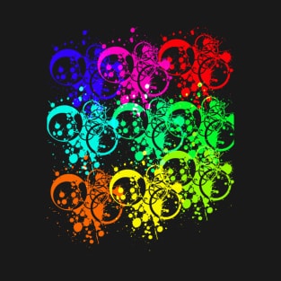 illustration, tie dye, grapic, vector art work T-Shirt