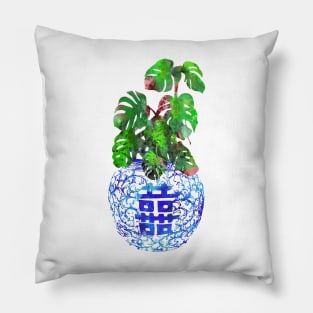 Ming vase,double happiness Pillow