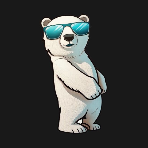 Cool Polar Bear by ZombieTeesEtc