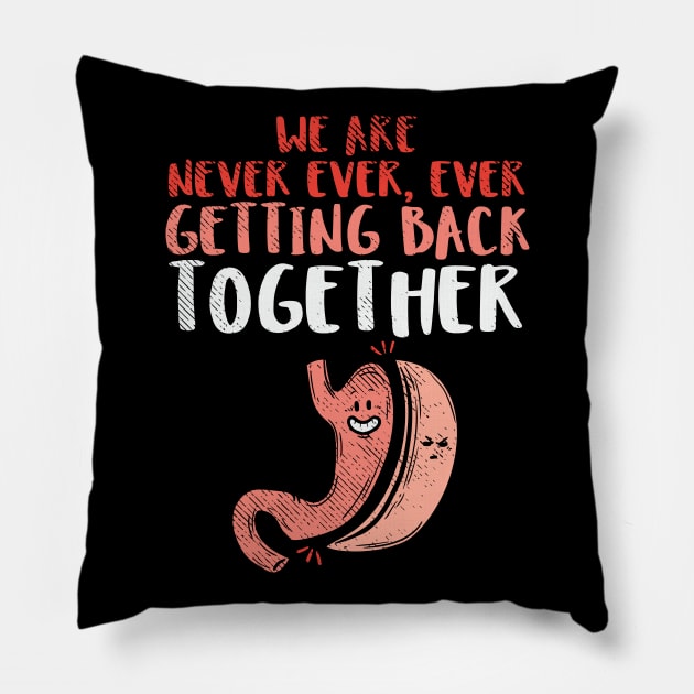 We Are Never Ever Getting Back Together Pillow by maxcode