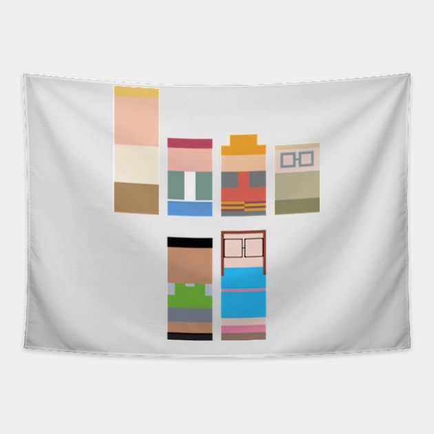 Recess - Minimalist Tapestry by LuisP96