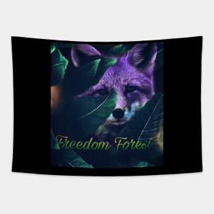 Freedom Forest Fox Tapestry