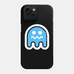 Blue Ghost // Line Art Sticker Phone Case