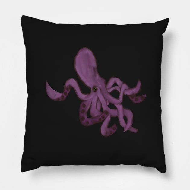 Rare Pink Octopus Pillow by gldomenech